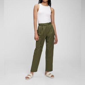 GAP High Rise Pleated Cargo Pants with Washwell